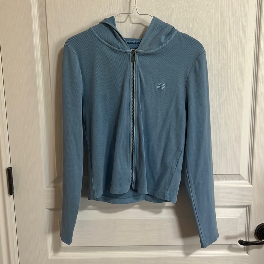 Blue Cropped Jacket!!